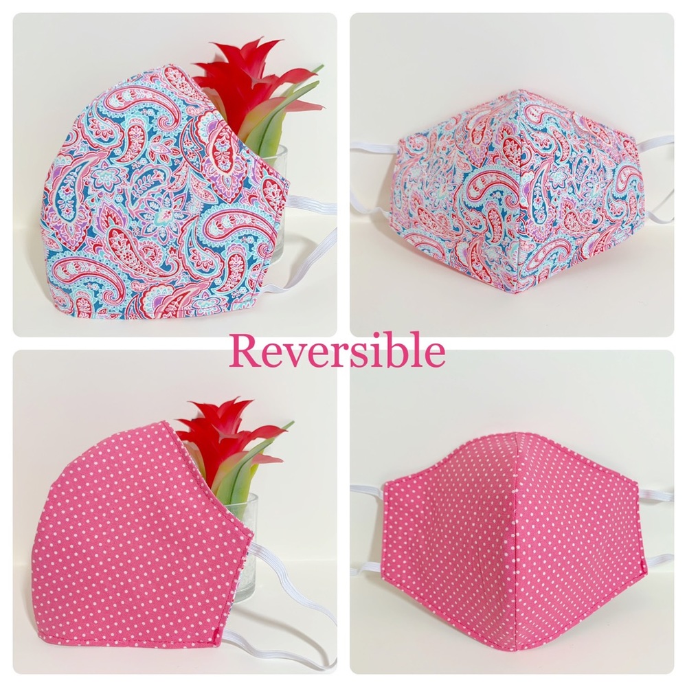 2/$20 Triple Layer Handmade Face Mask